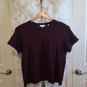 Vince Smocked Burgundy Top
